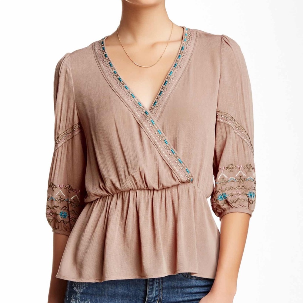 Soieblu Embroidered Blouse